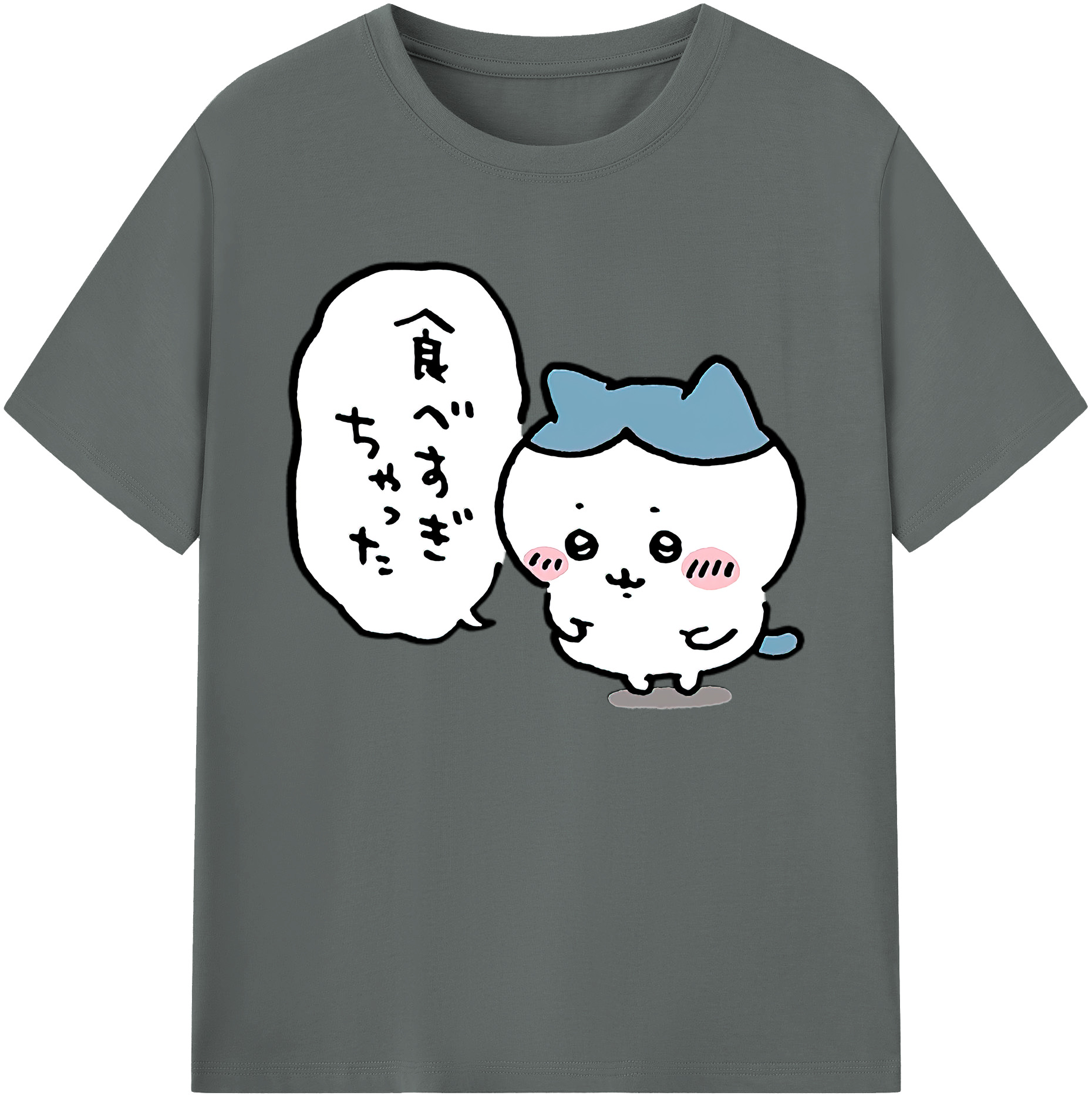 （画像用） ちいかわ ハチワレ Chii-kawa hachiware 綿100％ メンズ半袖Tシャツ｜肌触りやわらか＆通気性